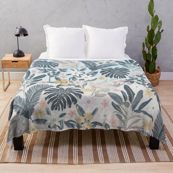 Item preview, Tropical Grey Gold Foliage Floral Botanical designed and sold by NdesignTrend.