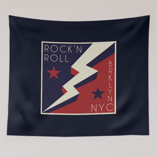 Item preview, Rock'n roll Brooklyn Nyc (lightning bolt logo) designed and sold by hayrpictures.