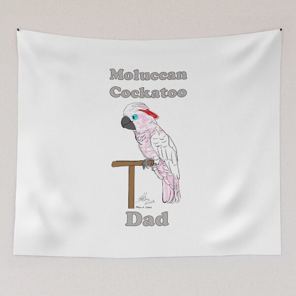 Item preview, Moluccan Cockatoo Dad designed and sold by Laughing Parrot Studio.