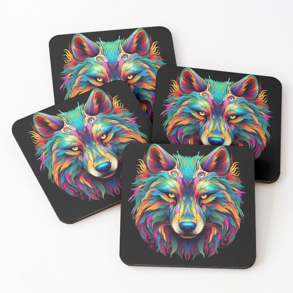 Item preview, Psychedelic Leader Wolf: Alpha Spirit designed and sold by PsyCloth.