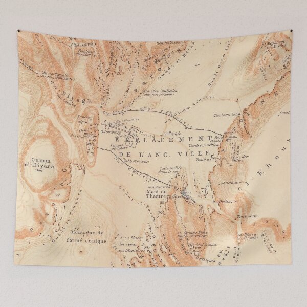 Item preview, Vintage Map of Petra Jordan (1912) designed and sold by BravuraMedia.