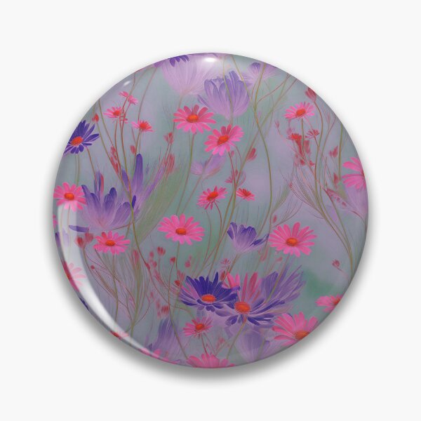 Item preview, Hot Pink Daisies Wispy Flowers on Light Background designed and sold by Beachy.