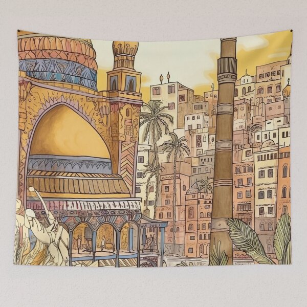 Item preview, Cairo city drawing designed and sold by ComicsFactory.