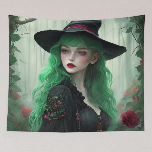 Item preview, Wary Tales Green Witch designed and sold by WaryTales.