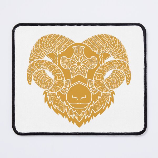 Item preview, Yellow Zodiac Aries Aries designed and sold by Anja Steiner.