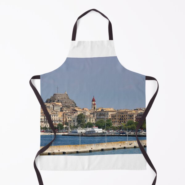 Item preview, Old town Corfu and harbor Greece summertime designed and sold by goceris.