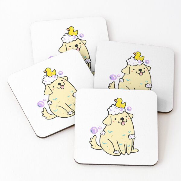 Item preview, Kawaii Dog Taking A Bath designed and sold by kawaiilife.
