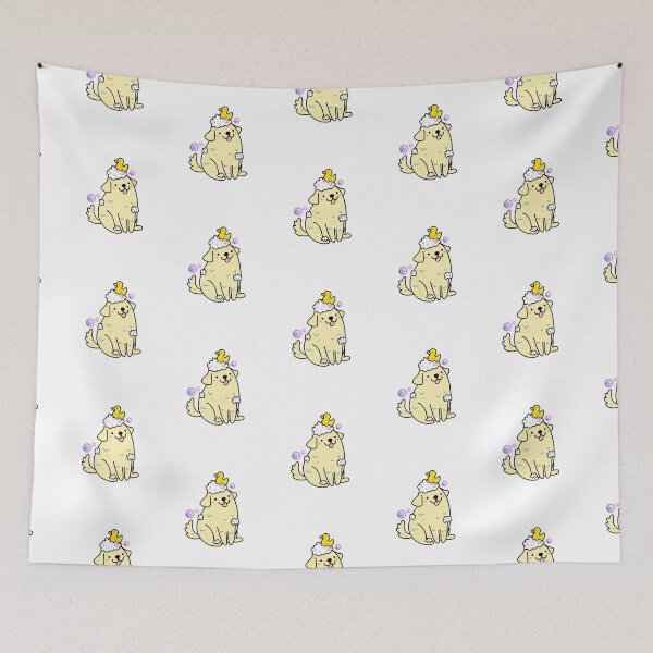 Item preview, Kawaii Dog Taking A Bath designed and sold by kawaiilife.