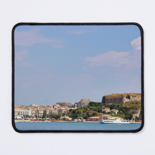 Item preview, Old town Corfu and harbor Greece designed and sold by goceris.