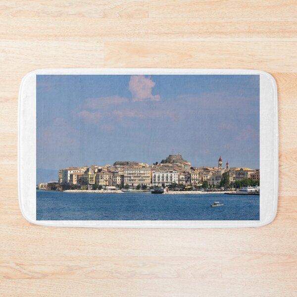 Item preview, Old town Corfu cityscape Greece summertime designed and sold by goceris.