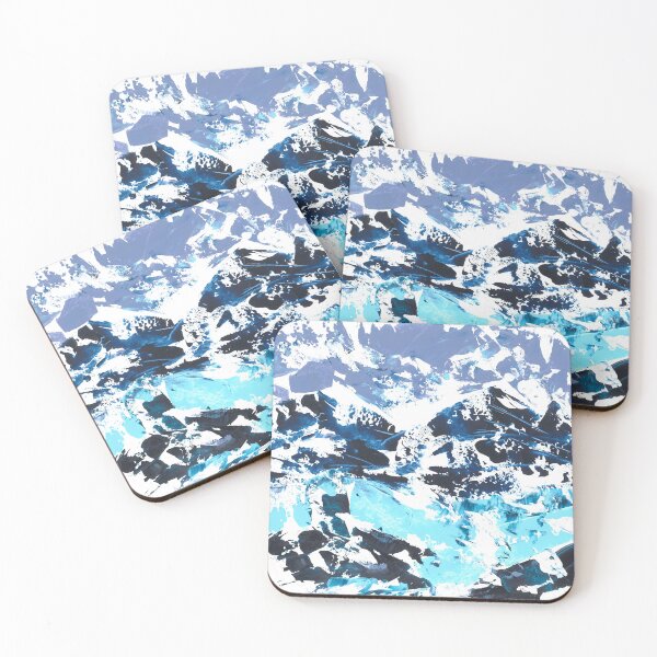 Item preview, Nature and landscapes, blue landscape, snow mountains designed and sold by anaozzart.