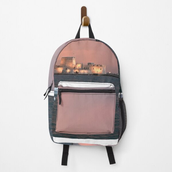 Item preview, stormy sky and sunset over the castle Bourtzi in Nafplio, Peloponnese, Greece designed and sold by goceris.