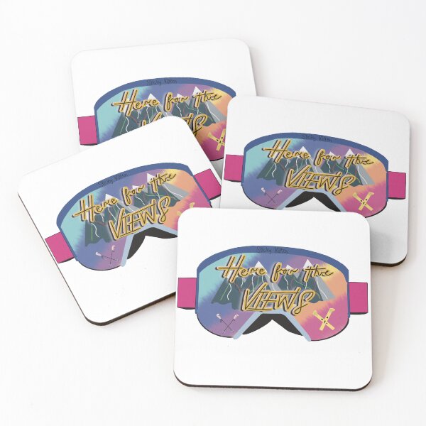 Item preview, Ski Goggle Sticker -- Here for the Views designed and sold by StickyKitten.