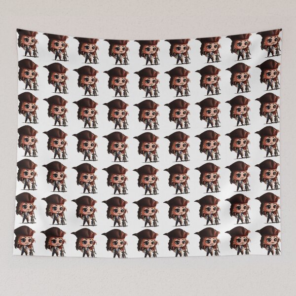 Item preview, Arte de fan de Jack Sparrow Chibi designed and sold by ButikiDArtist.