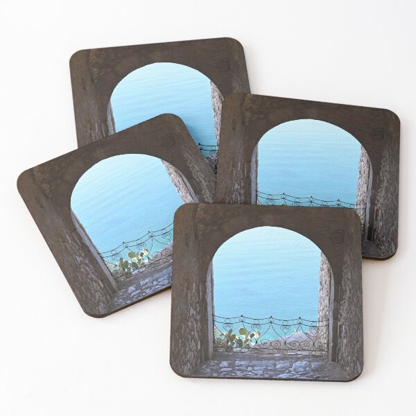 Item preview, View of the sea through an old stone window on the Palamidi fortress Nafplio designed and sold by goceris.