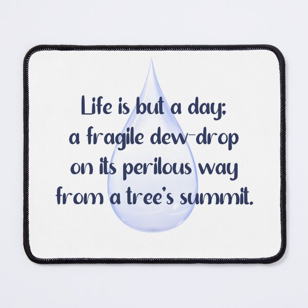 Item preview, Fragile Dew-Drop of Life - John Keats' Wisdom Embodied designed and sold by wordartistry.