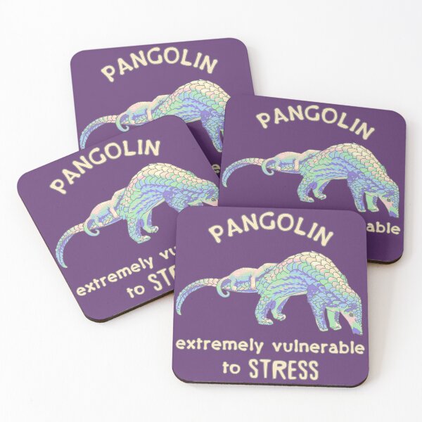 Item preview, Pangolin Vulnerable to Stress designed and sold by Unhinged Heather.