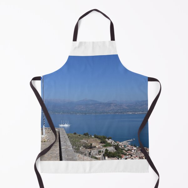 Item preview, Greek flag on the Palamidi fortress in Nafplio, Peloponnese, Greece designed and sold by goceris.