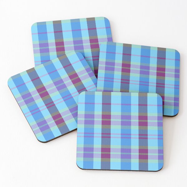 Item preview, Neon Aesthetic Evander 1 Hand Drawn Textured Plaid Pattern designed and sold by GenAumonier.