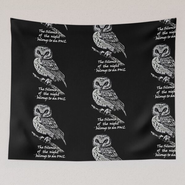 Item preview, The silence of the night belongs to an owl& white designed and sold by EireneSan.