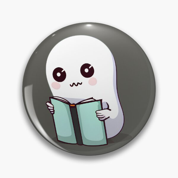 Item preview, Minimalist Friendly Ghost Reading | read more books | anti social book club . designed and sold by General-Corner.
