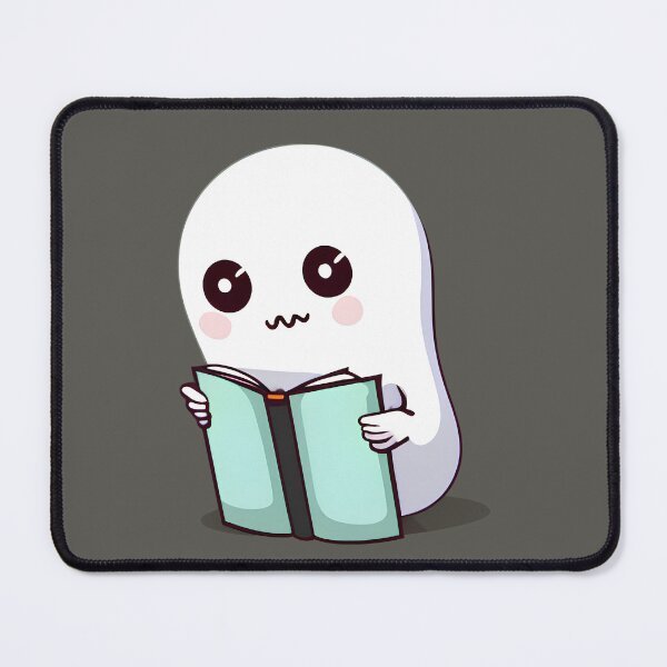 Item preview, Minimalist Friendly Ghost Reading | read more books | anti social book club . designed and sold by General-Corner.