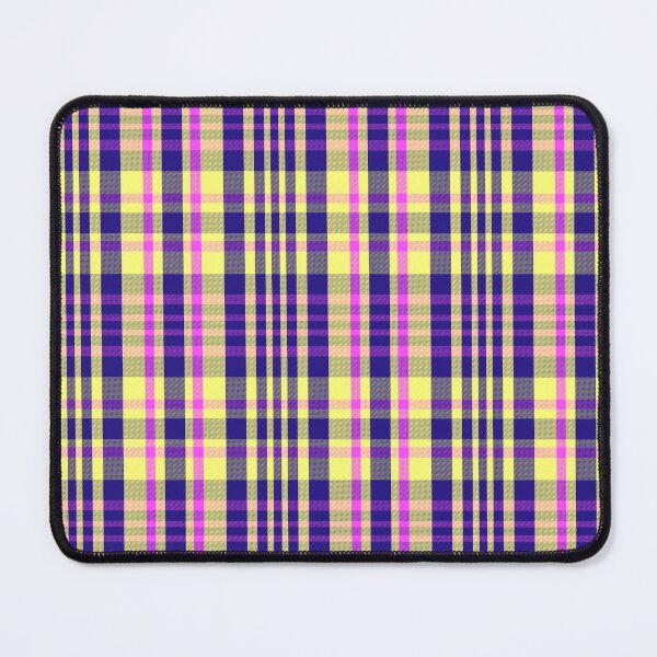 Item preview, Vaporwave Aesthetic Sorcha 1 Hand Drawn Textured Plaid Pattern designed and sold by GenAumonier.