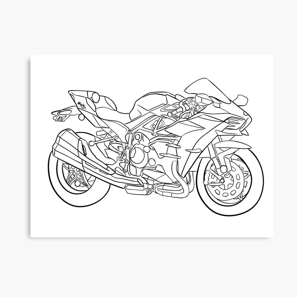 Kawasaki H2 | Motorcycle drawing, Concept motorcycles, Motorcycle  illustration