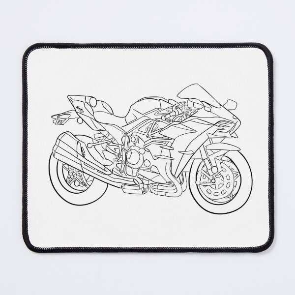 Item preview, Ninja H2 Motorcycle Line Sketch designed and sold by awusnow.