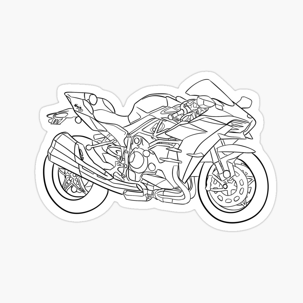 Drawing kawasaki ninja H2R video link : https://youtu.be/d3SjuA5dxVY to  order your own portrait contact me | By B_V_SFacebook