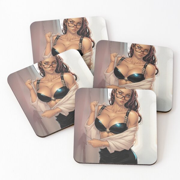Item preview, girl with glasses designed and sold by cartoonaizer.