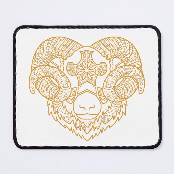 Item preview, Yellow Zodiac Aries Aries designed and sold by Anja Steiner.