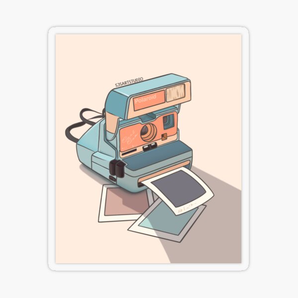 Camera Sticker for Sale by leafcreate