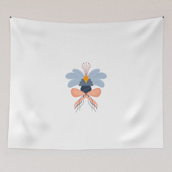 Item preview, flower with bow blue designed and sold by HeartPieces.