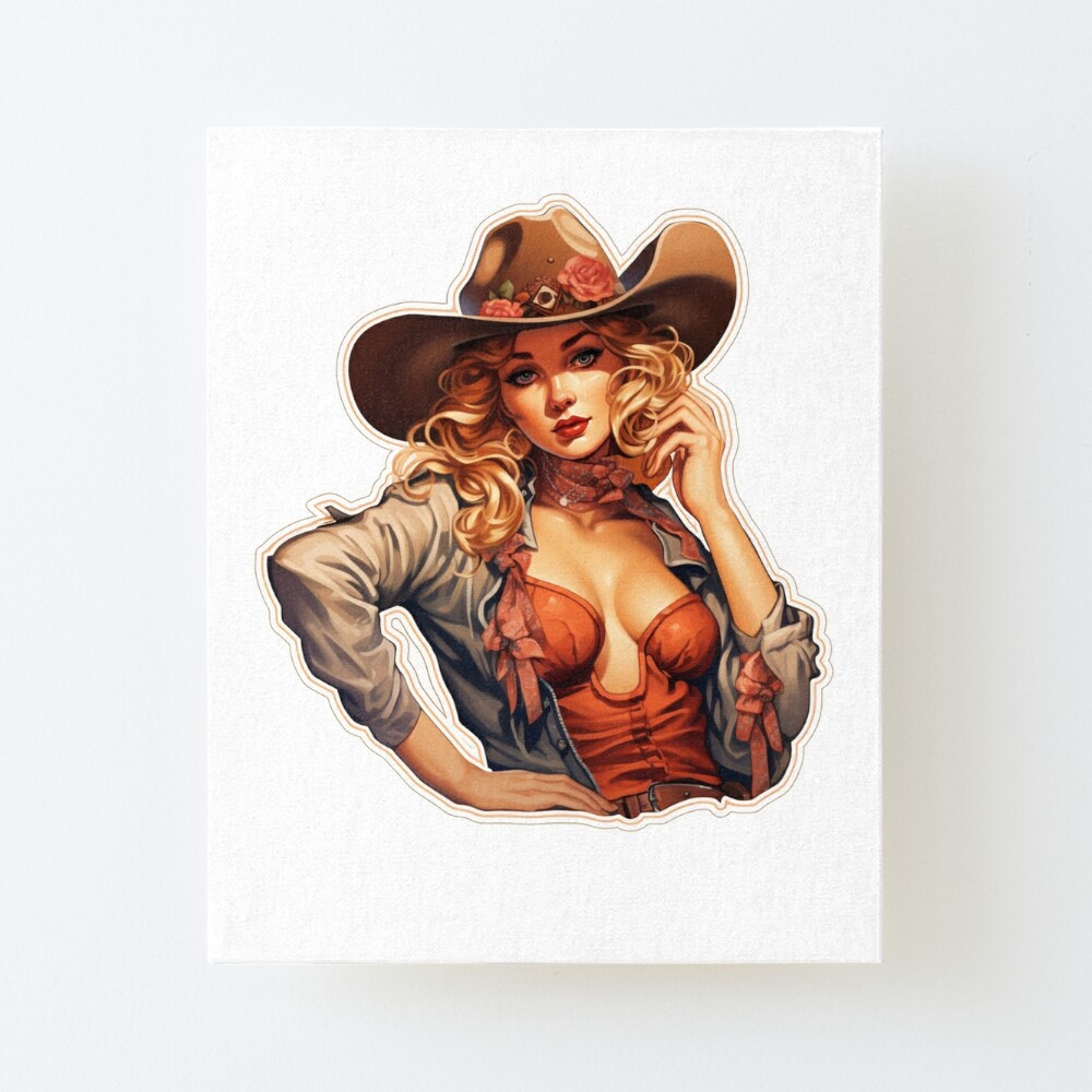 Pinup Cowgirl Yee Haw Pin Up Girl 