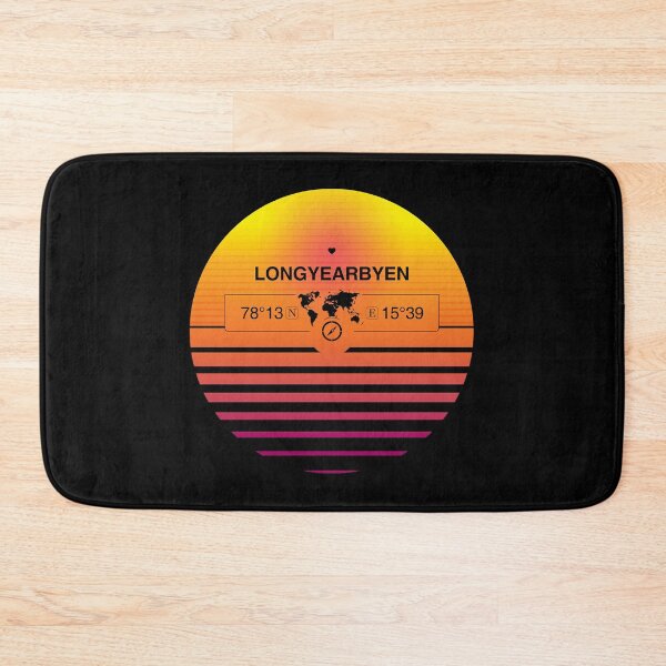Item preview, Longyearbyen, Svalbard Retro Sunset designed and sold by Kelsorian.