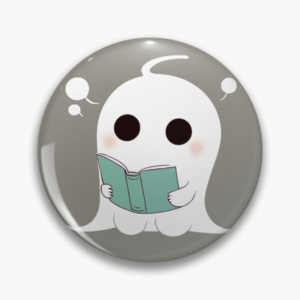 Item preview, Minimalist Friendly Ghost Reading | read more books | anti social book club designed and sold by General-Corner.