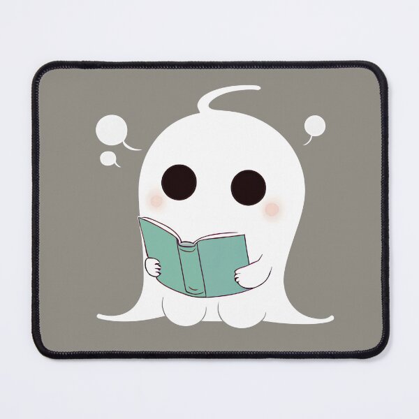 Item preview, Minimalist Friendly Ghost Reading | read more books | anti social book club designed and sold by General-Corner.