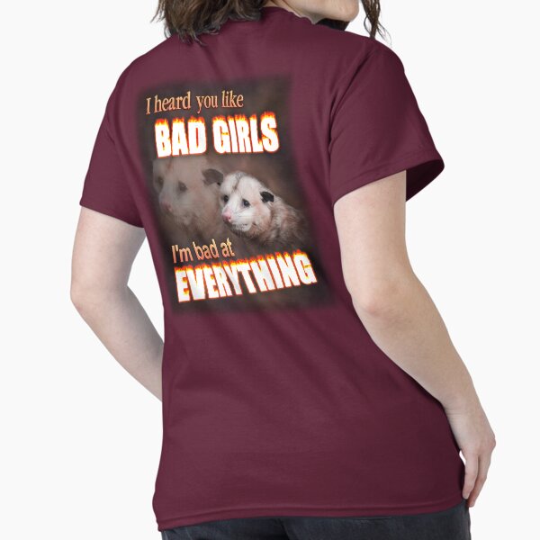 Item preview, Je t'entends comme des mauvaises filles - je suis mauvais dans tout ce qui est possum word art designed and sold by snazzyseagull.