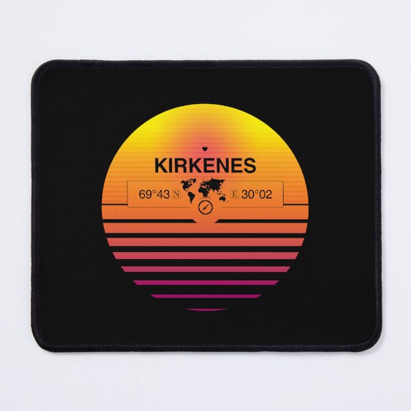 Item preview, Kirkenes, Finnmark Retro Sunset designed and sold by Kelsorian.
