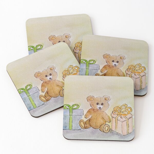 Item preview, Watercolor Nursery Bear with Presents designed and sold by EtegamiJourney.