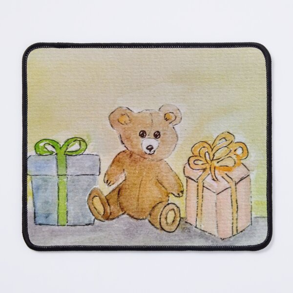 Item preview, Watercolor Nursery Bear with Presents designed and sold by EtegamiJourney.