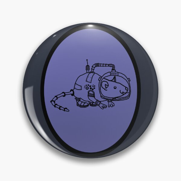 Item preview, Sci Fi Astronaut Space Rat Oval designed and sold by ellenhenry.
