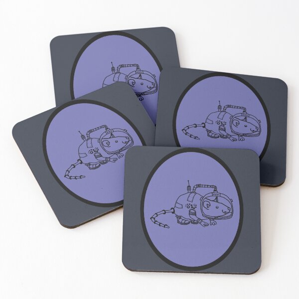 Item preview, Sci Fi Astronaut Space Rat Oval designed and sold by ellenhenry.