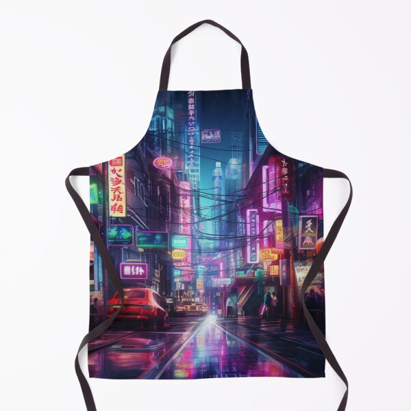 Item preview, Neon Cyberpunk Japan City at Night designed and sold by FalconFeatherDn.