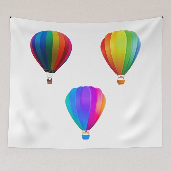 Item preview, Colorful Rainbow Hot Air Balloon Sticker Sheet Set, Rainbow Air Balloon  designed and sold by Surprise Box ⭐⭐⭐⭐⭐.