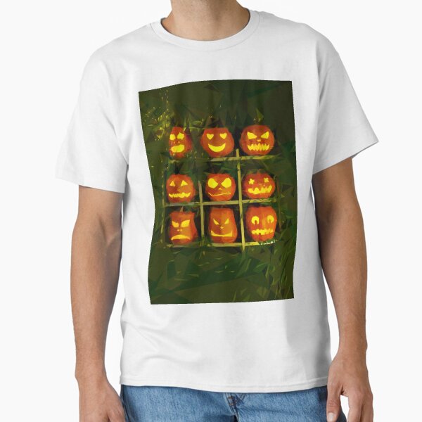 Item preview, 9 evil Halloween pumpkins. Image created using geometric shapes designed and sold by EdgyEdgeArt.