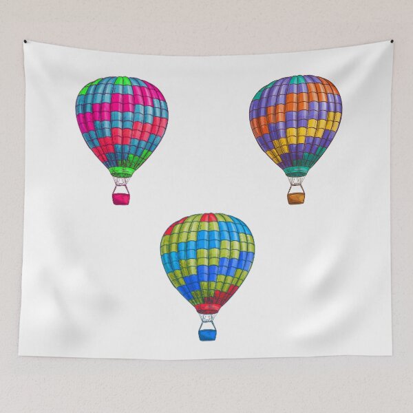 Item preview,  Colorful Hot Air Balloon Sticker Sheet Set, Hot Air Balloon Illustration designed and sold by Surprise Box ⭐⭐⭐⭐⭐.
