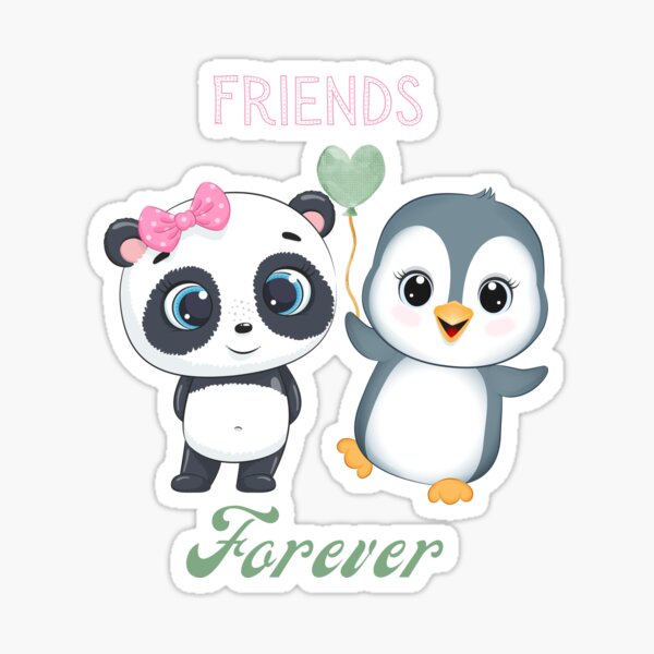 Penguin and Panda friends forever