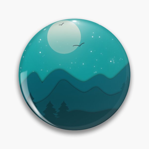 Item preview, Blue mountains and starry sky designed and sold by Zeewind.